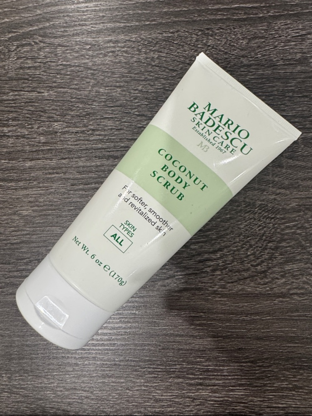 Mario Badescu Coconut Body Scrub - White & Light Green Tube